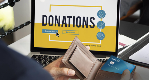 Giving donations online