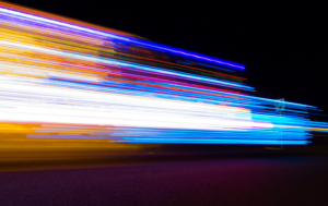 Neon speed blur